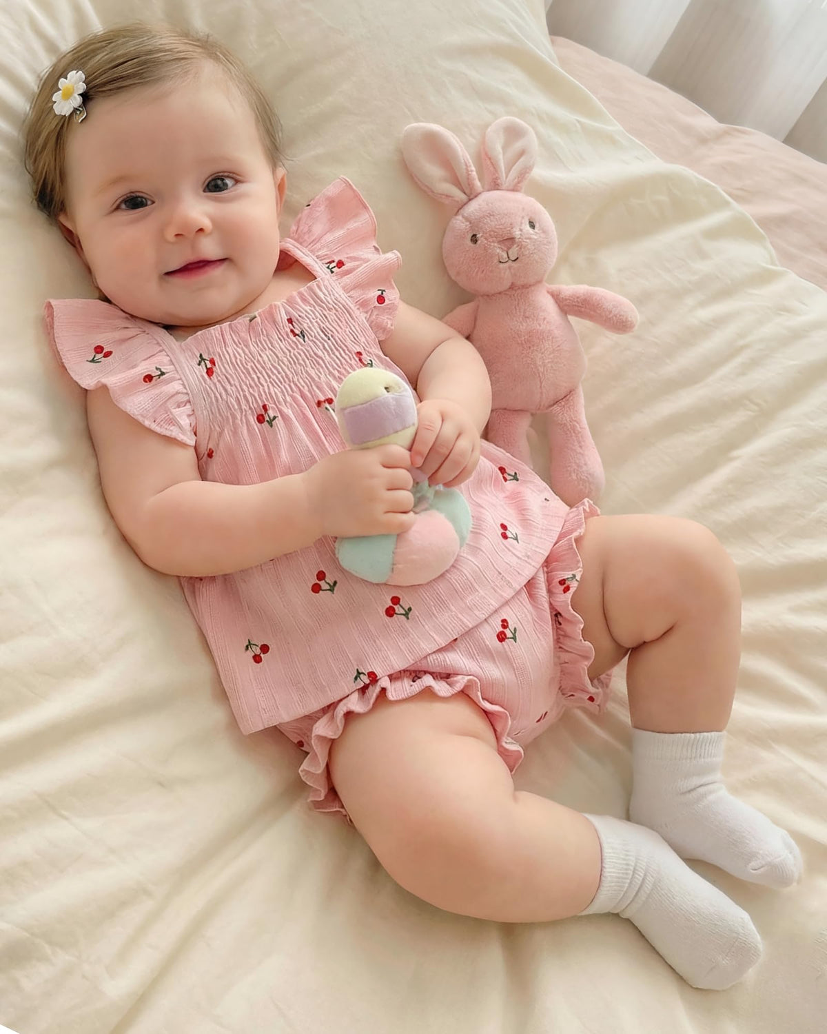 Baby Girl Summer Outfit Girl Baby Clothes Girl Clothes Short Sleeve Shirt Dress Tops And Bloomers Shorts