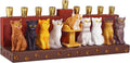 Hanukka Cat - 3D Sculptured Cats and Paw Prints on Menorahs Base Cats Themed Children Teens or Adults Collectible