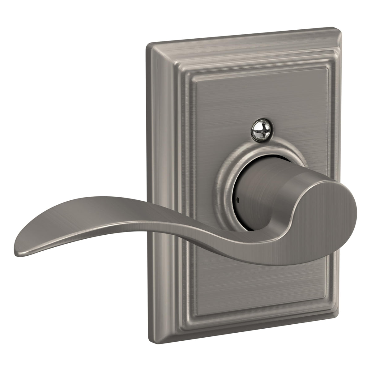 Accent Non-Turning Dummy Door Handle, Right Handed, Satin Nickel