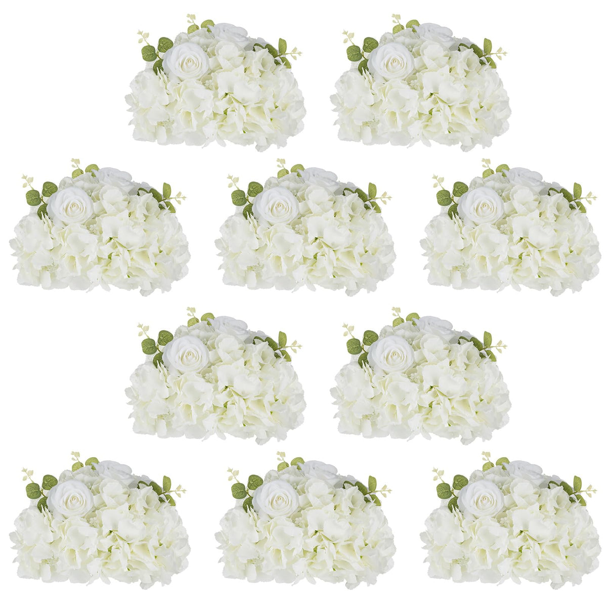 Flower Balls for Centerpieces Wedding: 10 Pcs 11.8 inch Diameter Artificial Flower Ball Arrangement Bouquet