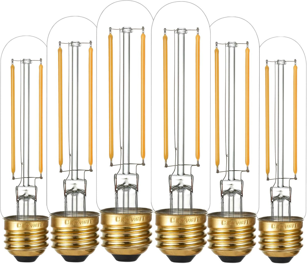 T10 Led Bulb,Dimmable,E26 Led Bulb 40w,Warm White 2700K,Clear