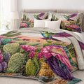 Cactus Hummingbird Quilt Set