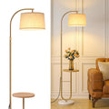 Inspired Arco Style 72" Arc Floor Lamp with Table & Rotating Head, Standing Lamp