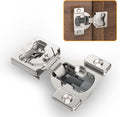 50 Pack 7/16" Overlay 4D Concealed Hinges for Face Frame Door, Soft Close On/Off Switch, Self Closing, 105° Open Angle