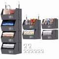 4-Tier Hanging Closet Organizer, Detachable Hanging Storage Shelves with Reinforced Side Panels, Hanging Closet