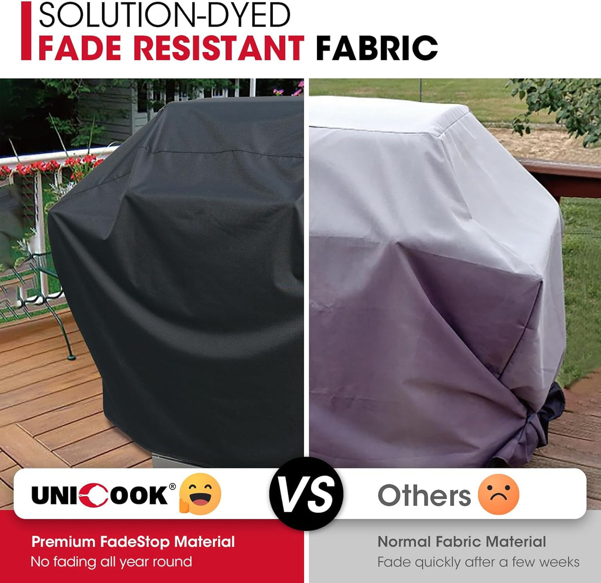 Heavy Duty Waterproof Barbecue Gas Grill Cover, 75-inch XX-Large BBQ Cover, Special Fade Resistant, Durable and