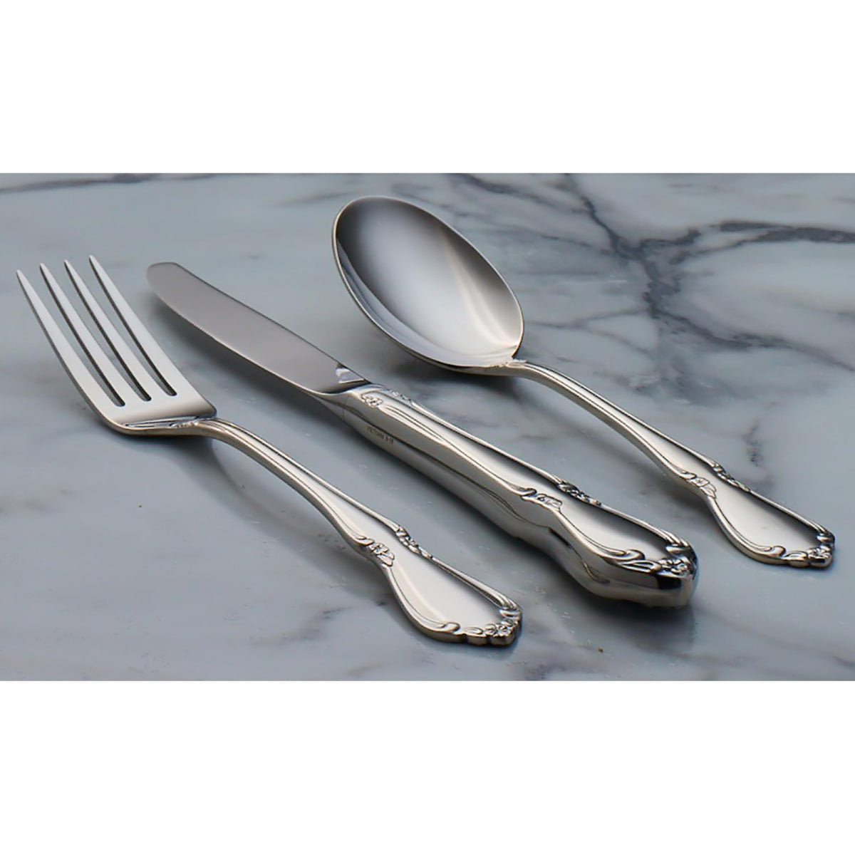 Chateau Dinner Spoons Silverware Set for 4, Flatware