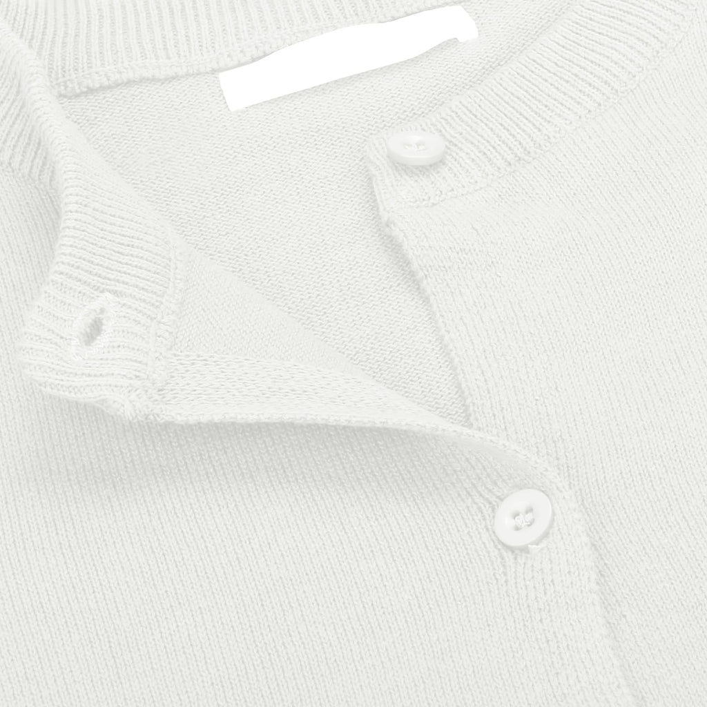 Baby Boys Girls Button-Down Cardigan Toddler Cotton Knit Sweater White 110