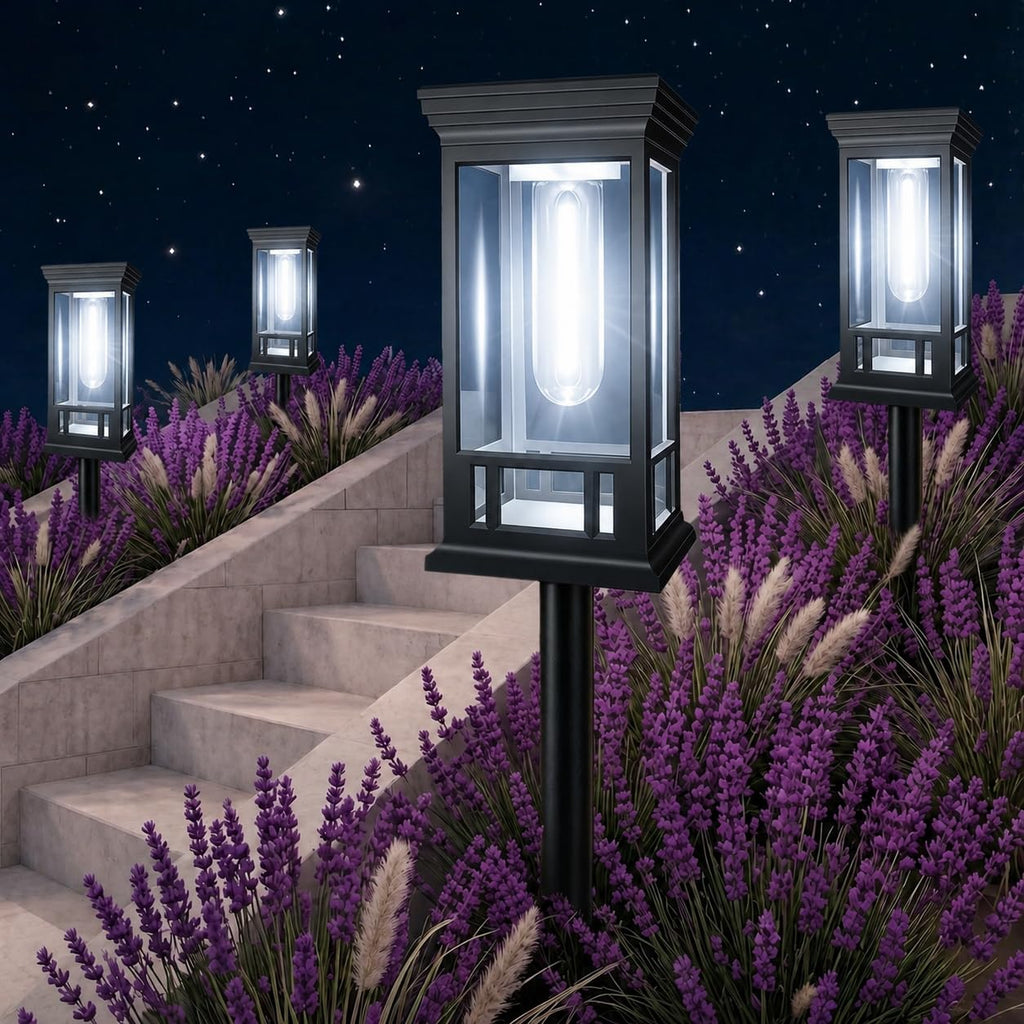 Solar Pathway Lights Outdoor Waterproof, 10 Pack Path Lights