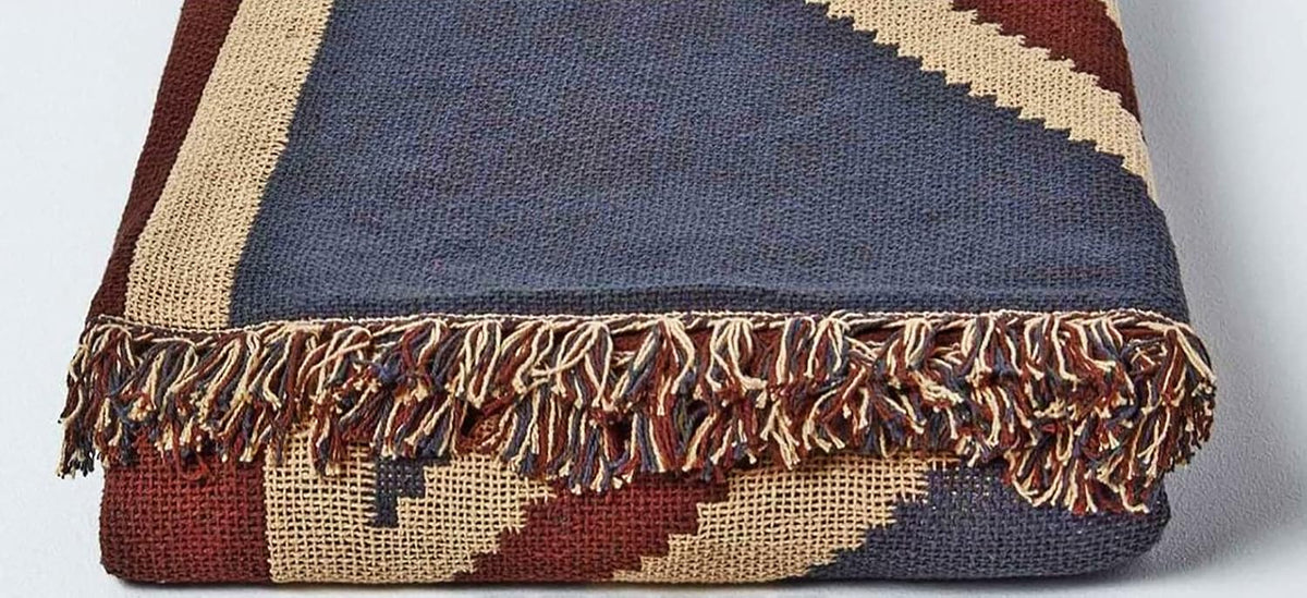 Luxury 100% Peruvian Royal Baby Alpaca Throw Blanket, (68" x 74" - 185x190 cm, 6.99 Lbs), British Flag
