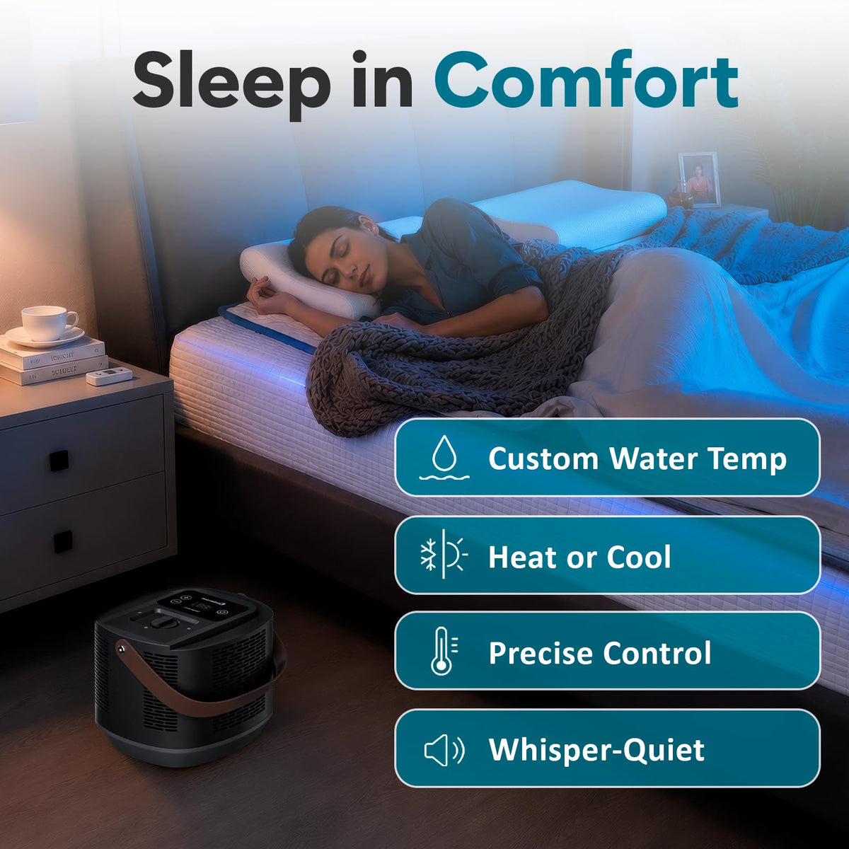 Bed Cooling and Heating Mattress Pad - Twin Size Temperature Control