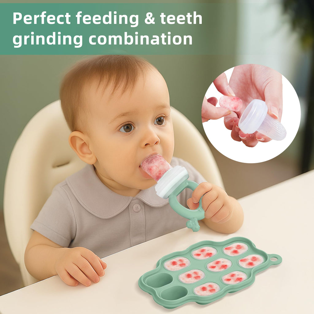 16PCS Silicone Baby Feeding Set, All-in-One for Starting Solids