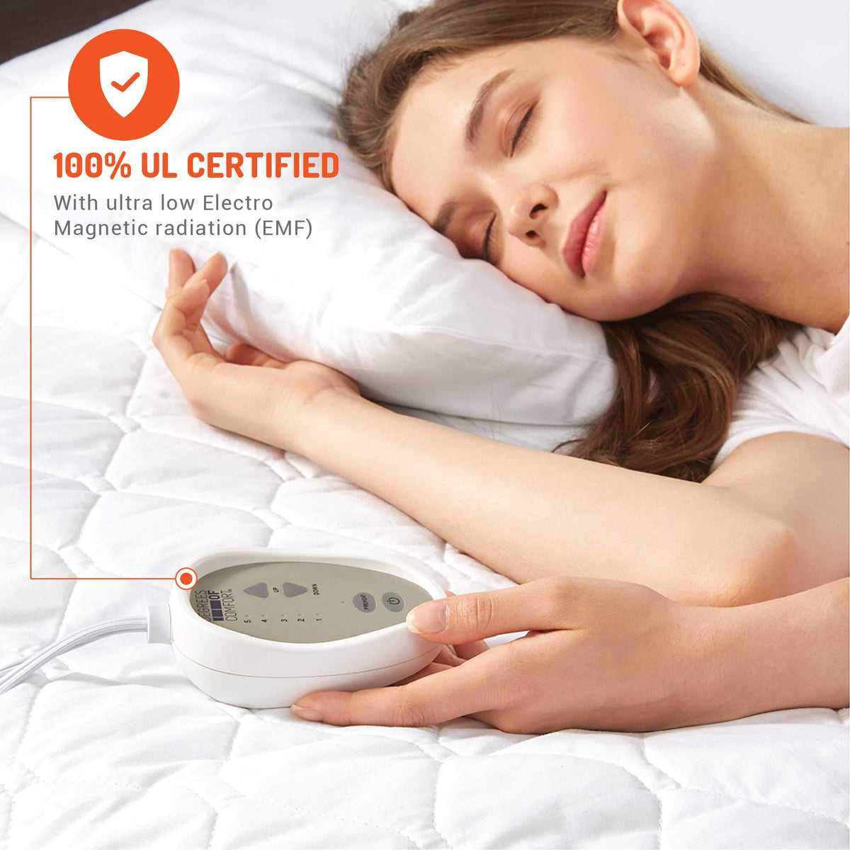 Heated Mattress Pad King, Dual Control Electric Bed Warmer