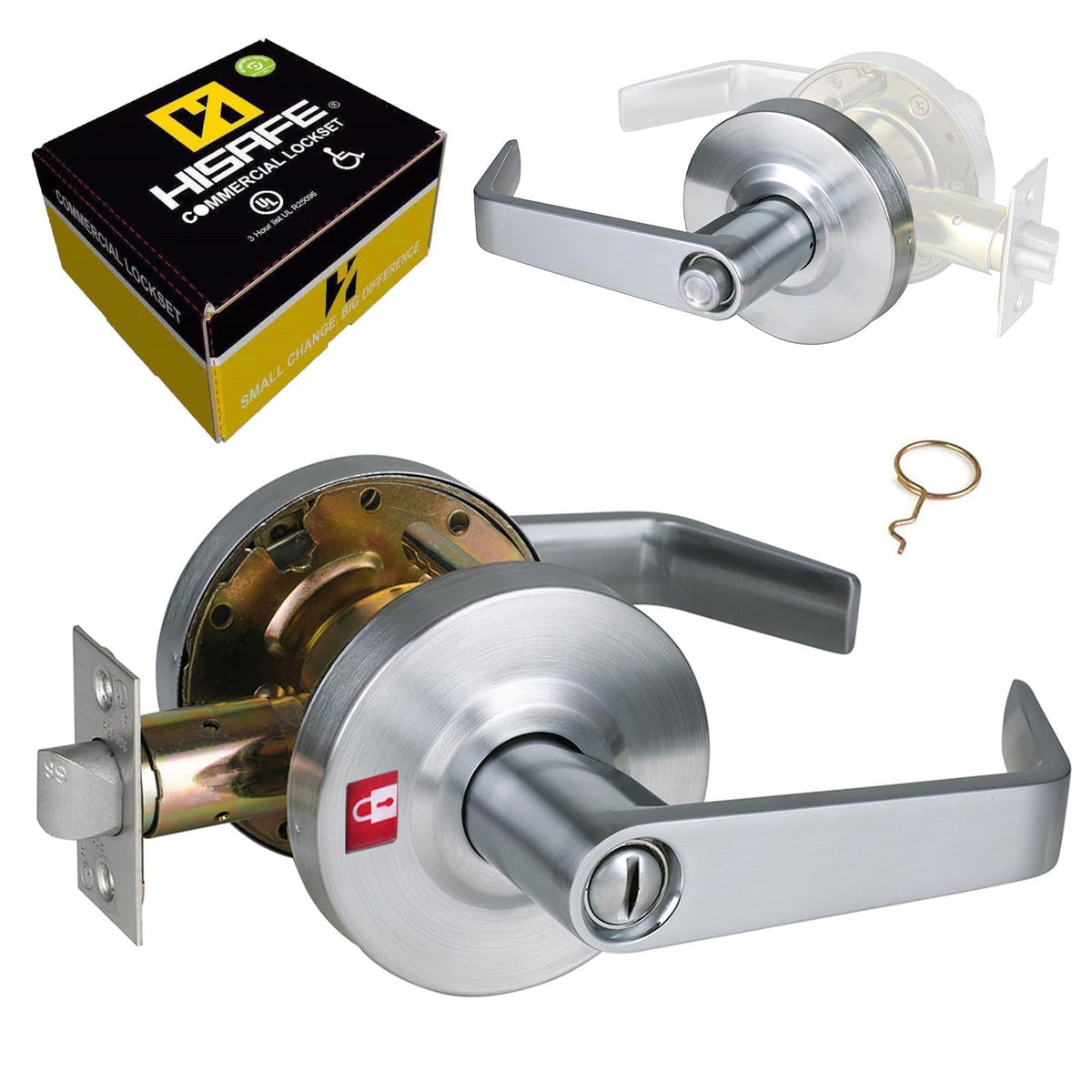 Privacy Commercial Door Locks , Heavy Duty Grade 2 Lever