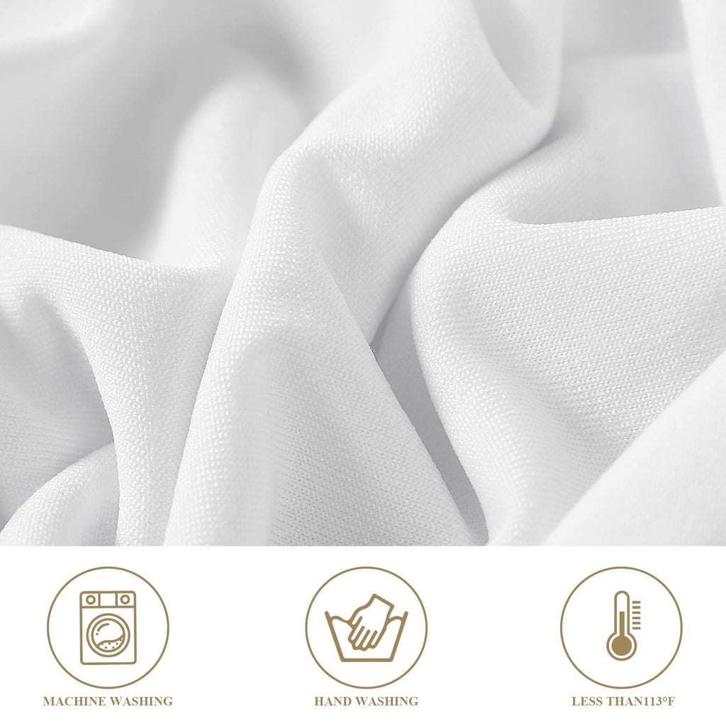 12 Pack White Spandex Folding Waterproof Chair Cover, Stretch Chair Cover Protector for Wedding, Party, Dining