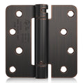 6 Pack Self Closing Door Hinges 4 Inch Oil Rubbed Bronze 1/4" Radius