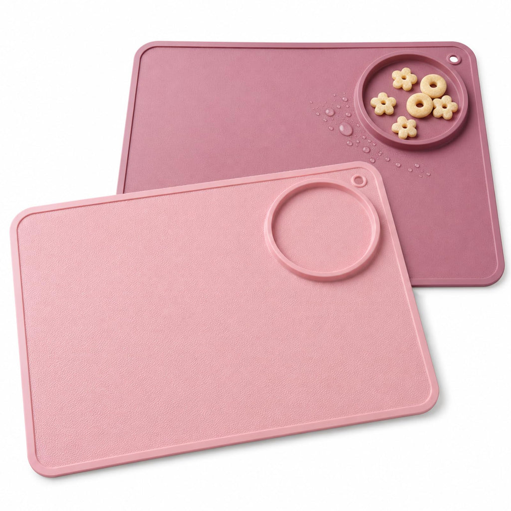 Baby Placemats for Kids, 2 Pack Toddler Placemats for Dining Table