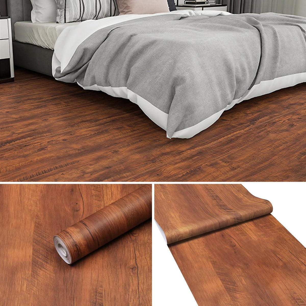 Peel and Stick Floor Tile,Floor Stickers,Floor Tiles Peel and Stick Waterproof,Kitchen, Living Room (605, 11.8" 394)