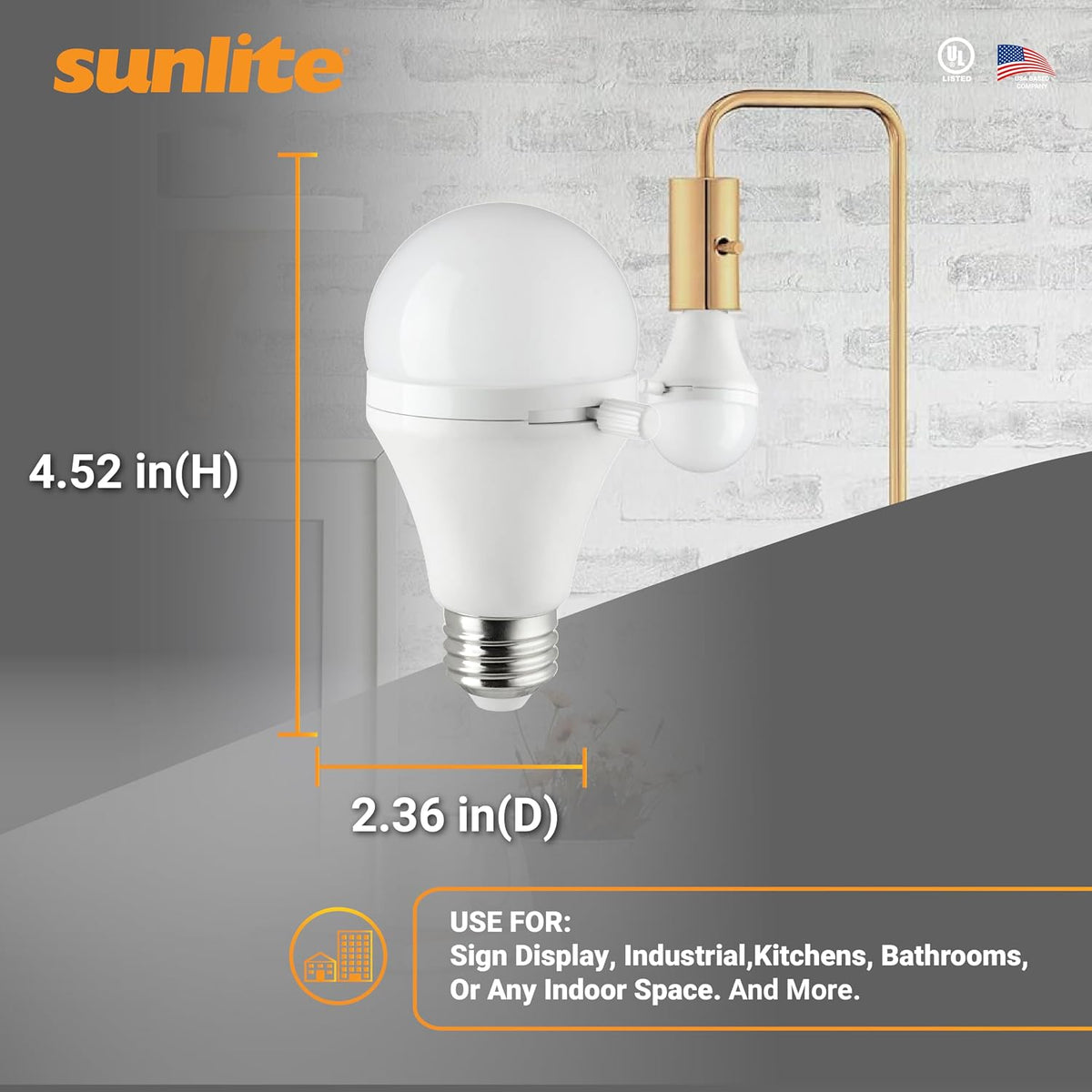 ShabBulb, Shabbat Permissible LED Light Bulb, 7 Watt (40 Watt Equivalent) 3000K Warm White
