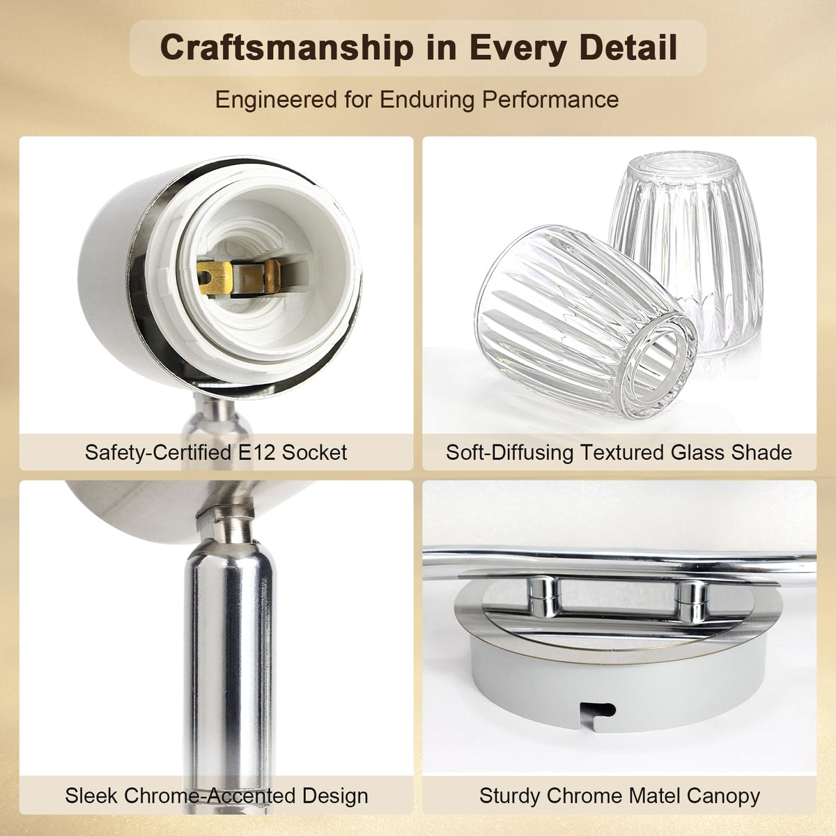 Track Lighting, Flexible Ceiling Light Fixture w/Glass Shade
