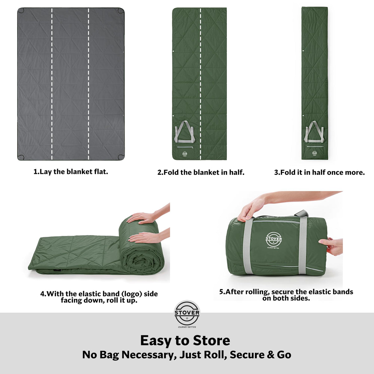 Large Waterproof Outdoor Stadium Blanket- Extra Thick Soft Fleece Camping Blanket for Travel, Picnics, Sports, Dogs
