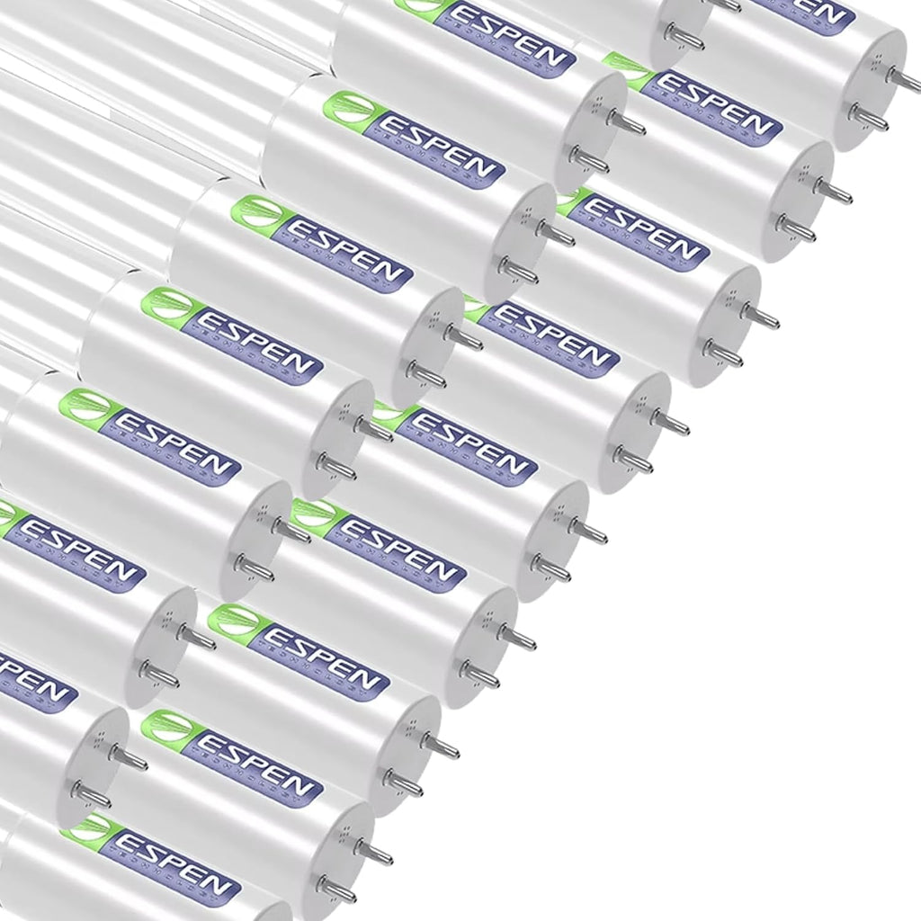 2FT T8 LED Tube Light 9W 1150 Lumens, Type B Ballast Bypass, Internal Driver, Double-End Powered, 3000K-5000K