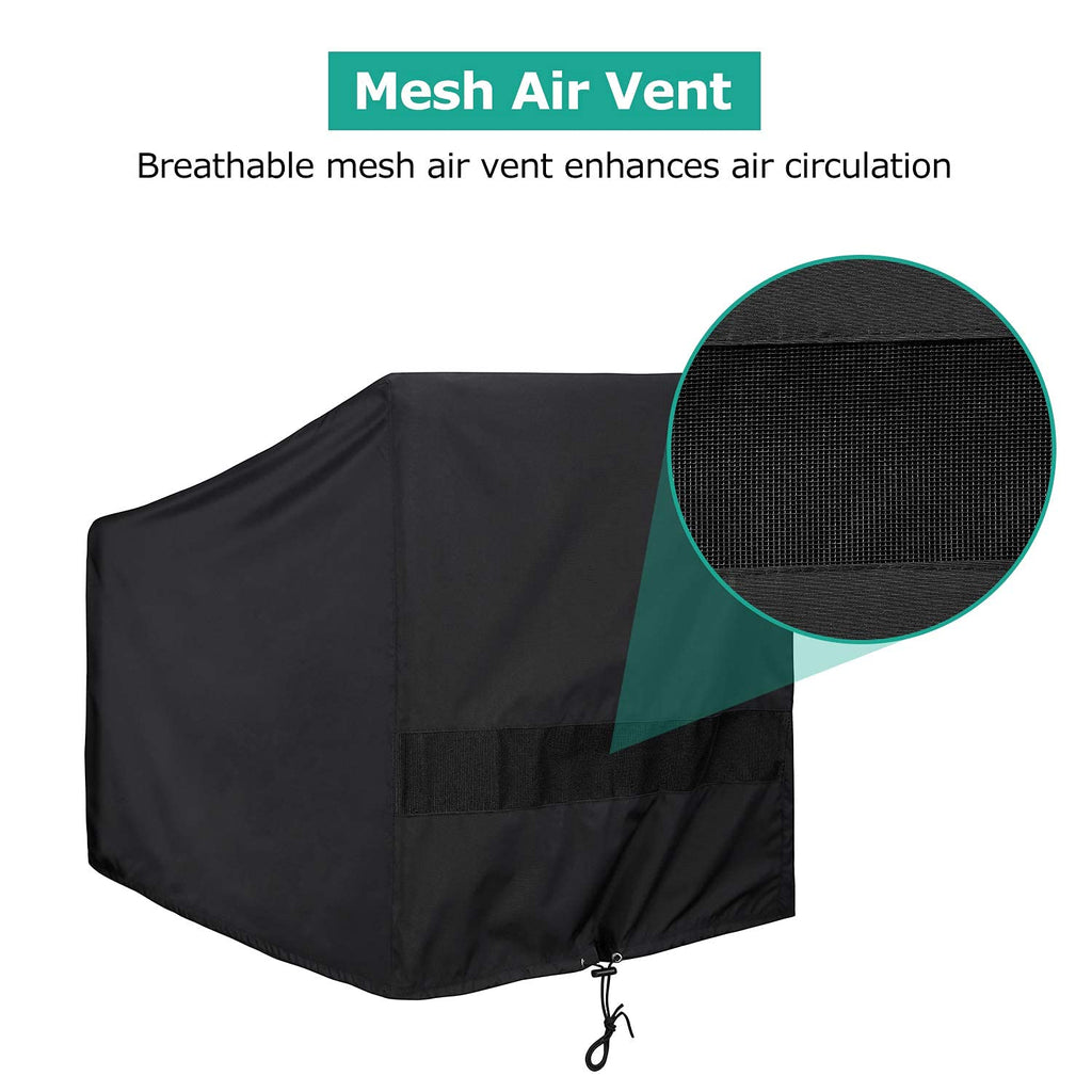 Outdoor Waterproof Chairs Cover, 34"W x 37"D x 36"H, 2 Pack, Black