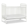 Abigail 3-in-1 Convertible Metal Crib in Washed White, Greenguard Gold Certified | GREENGUARD Gold Certified