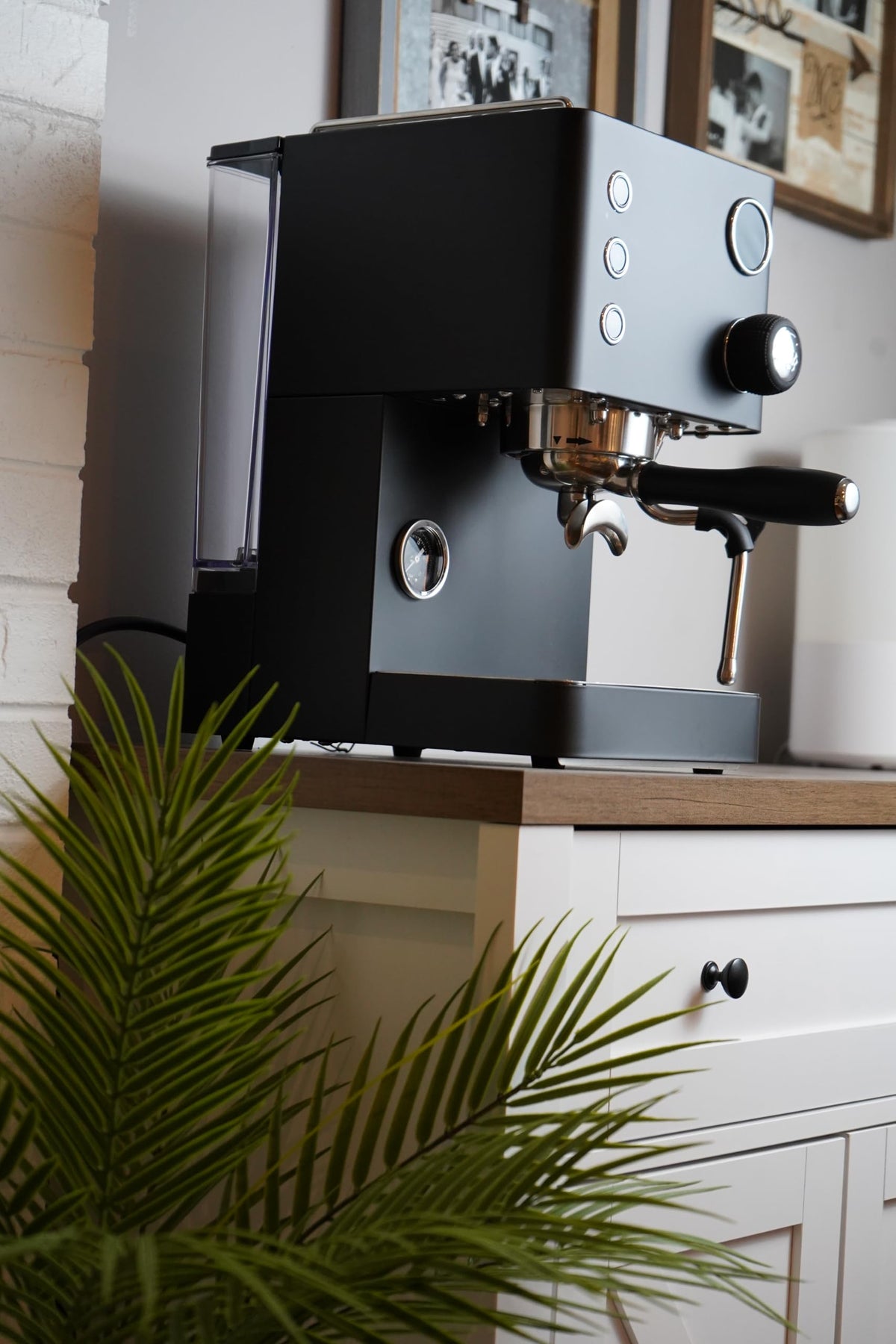 Legato V2 Espresso Machine, PID Temperature Control, 58mm Portafilter, Black
