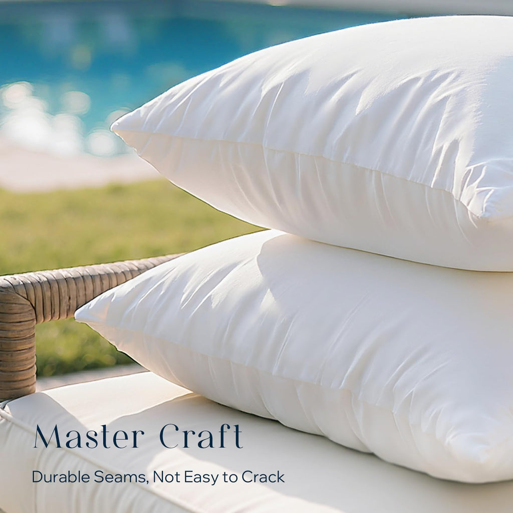 12x20 Outdoor Pillow Inserts, Waterproof Lumbar Pillows 2-Pack