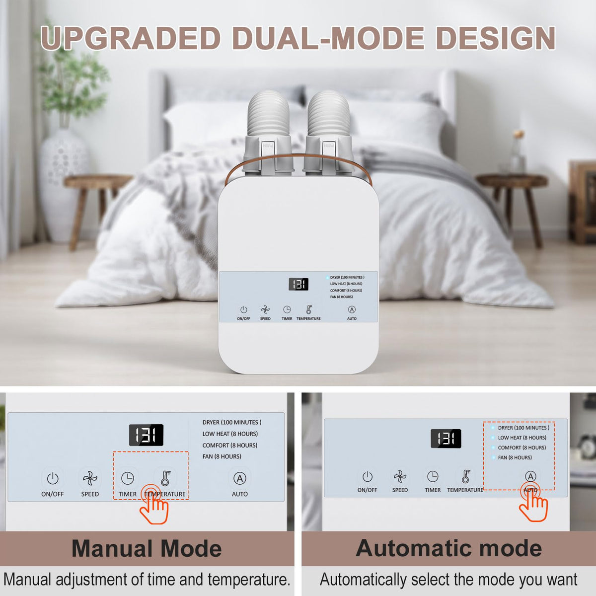 Portable Blanket Warmer, Comfortable Warm Air for Beds, Sweat Drying, Coping with Climate Changes, All Seasons, with