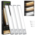 4 Pack Under Cabinet Lighting, 12in Rechargeable Motion Sensor Light Indoor