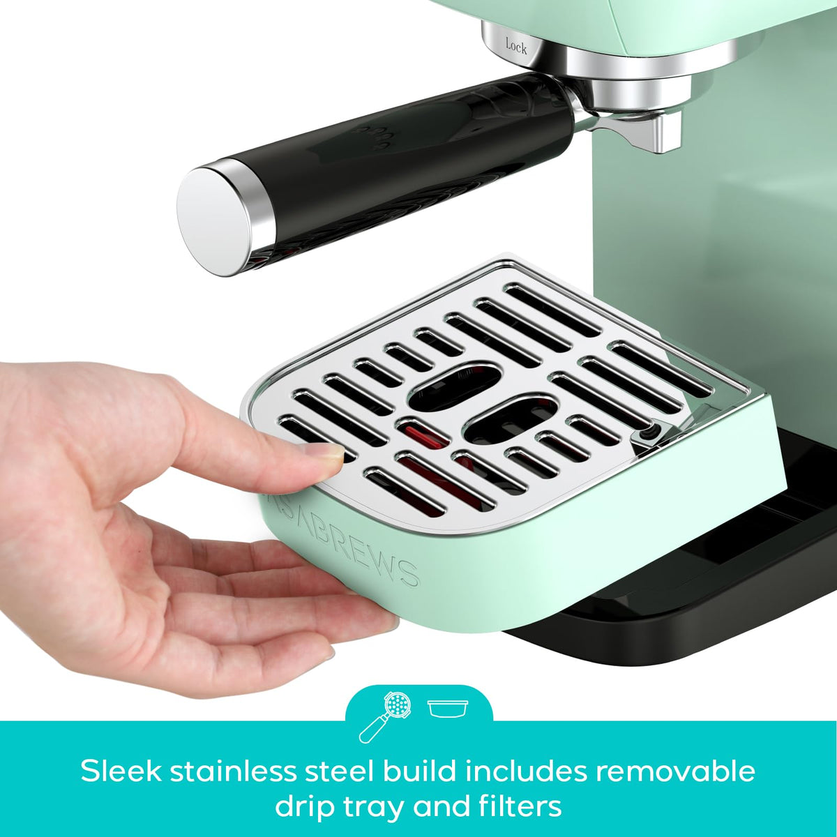 Essential Espresso Machine, Stainless Steel Espresso Maker