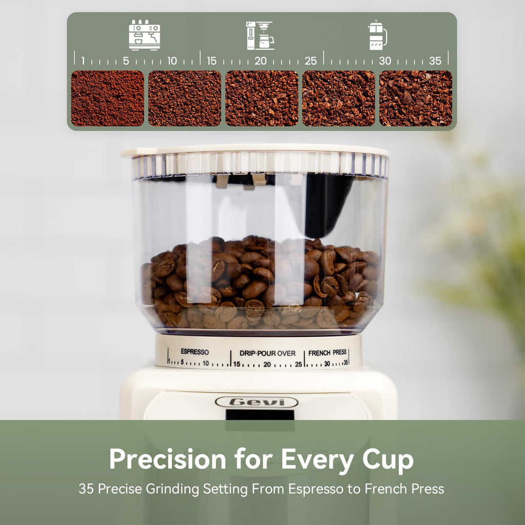 20 Bar Espresso Machine with Conical Burr Anti-Static Coffee Grinder
