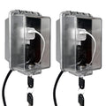 Baby Safety Dual Outlet Cover Box-Key Lock for Much Better Toddler Proofing,Easier Operation, Simple 4 Step Install
