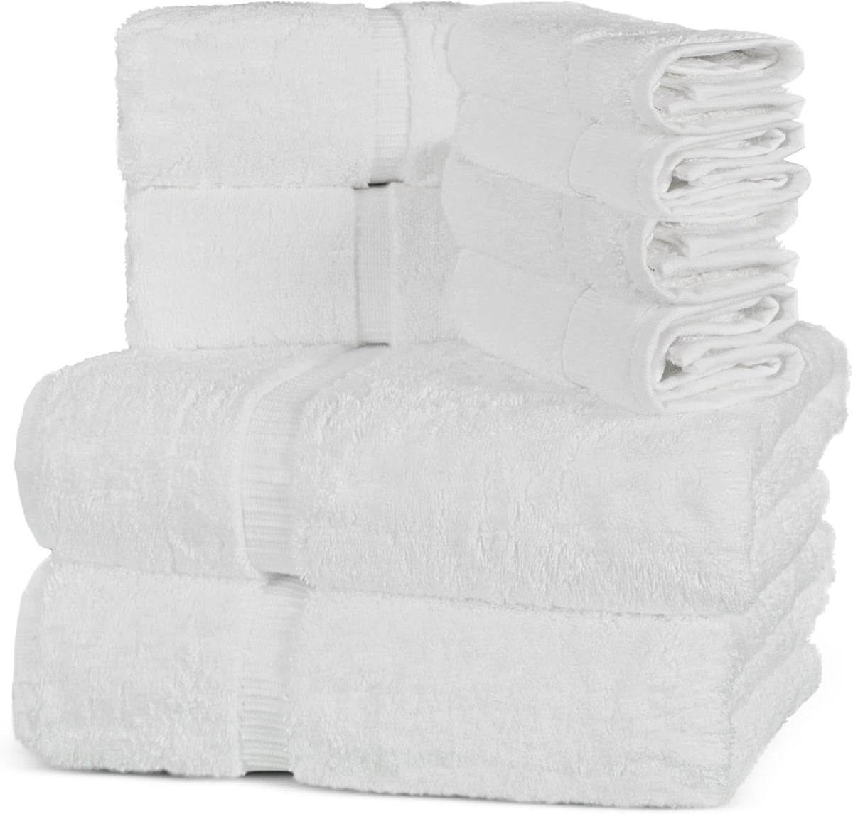 8-Piece Towel Set, 100% Premium Cotton Turkish Towels,Luxury Towel Super Soft and Absorbent, Perfect Use , Shower