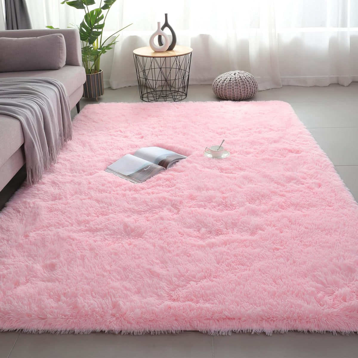 Shag Area Rugs for Bedroom Living Room, Ultra Soft Fluffy Area Rugs for Dorm, Indoor Carpet Nursery Rugs