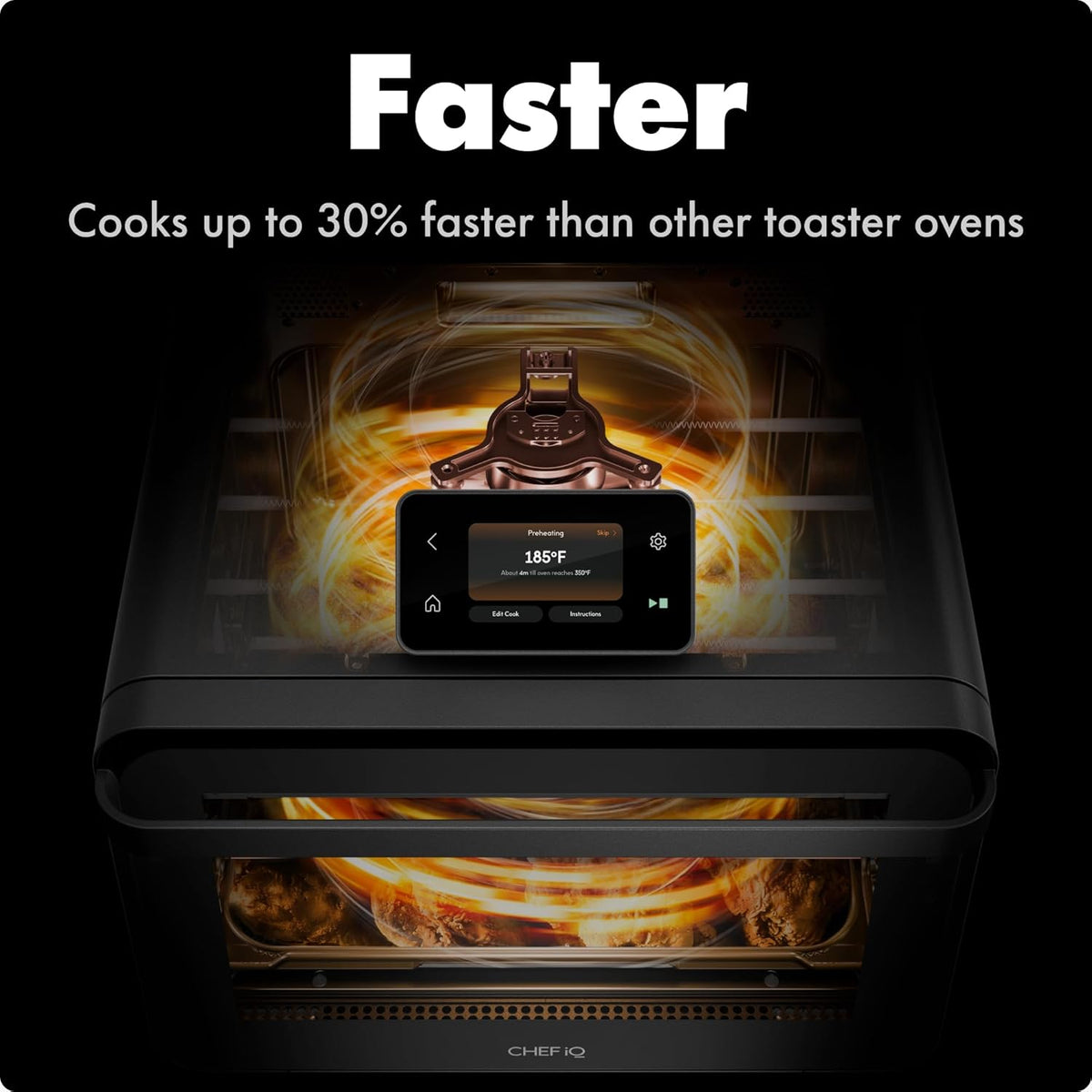 MiniOven Smart Toaster Oven Air Fryer Combo, 11-in-1 Countertop Convection Oven, Bake, Broil, Air Fry, Broil