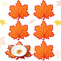 6 Pcs Fall Maple Leaf Placemats Autumn Orange Table Placemats