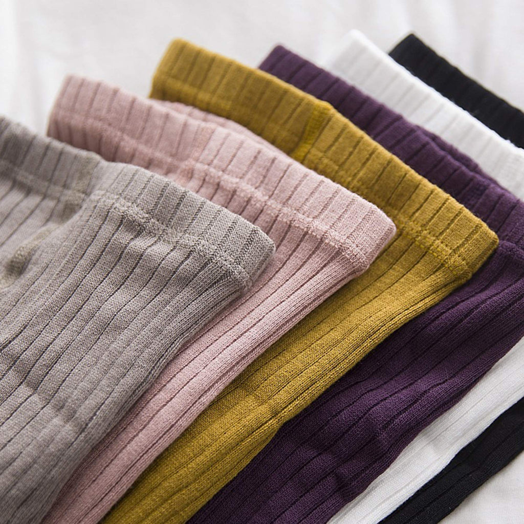 6 Pack Cable Knit Leggings Unisex Infant Toddler Litter Kid Footless Tight