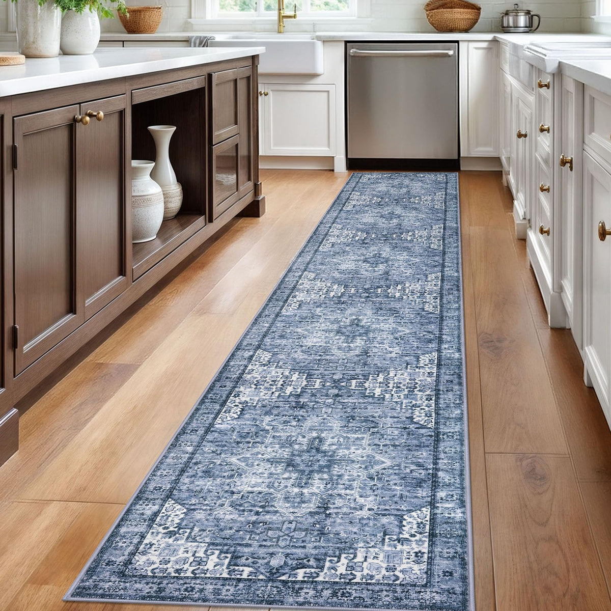 2x12 Washable Runner Rug Non Slip Soft Area Rug Kitchen