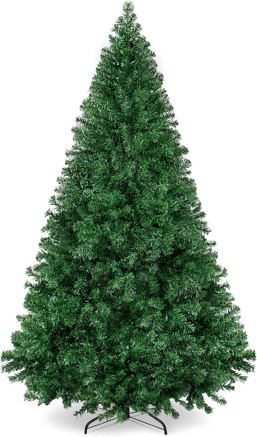Artificial Christmas Tree, Premium Unlit Pine Design, Dense Branches Realistic Holiday Décor w/Easy Assembly