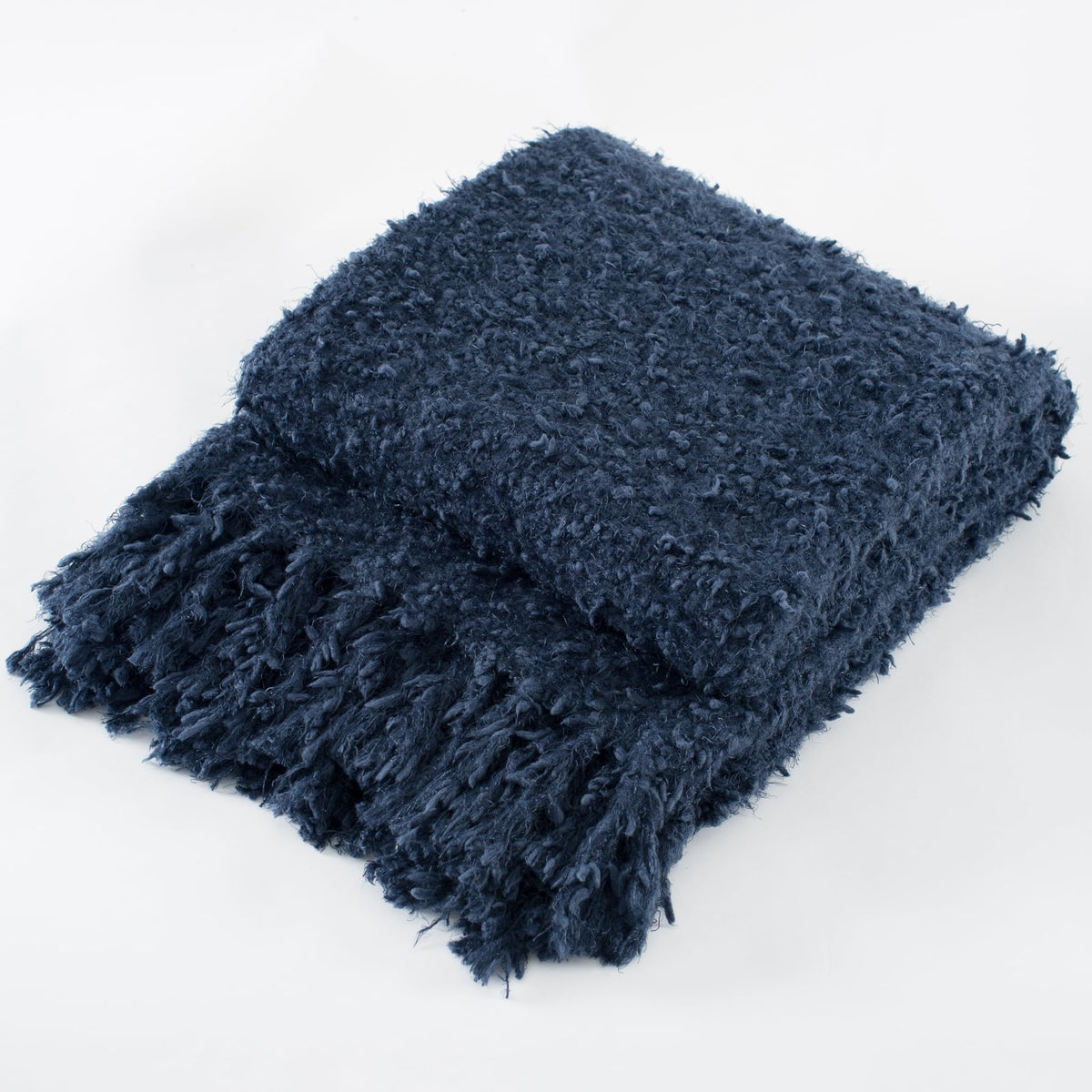 Soft Knit Throw Blanket for Couch with Tassels 60"x80"