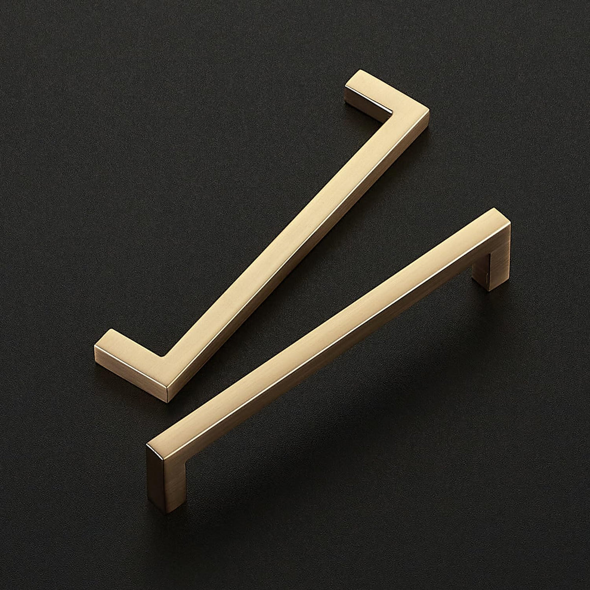Champagne Bronze Cabinet Handles Drawer Pulls, 5 Inch CC, 15 Pack