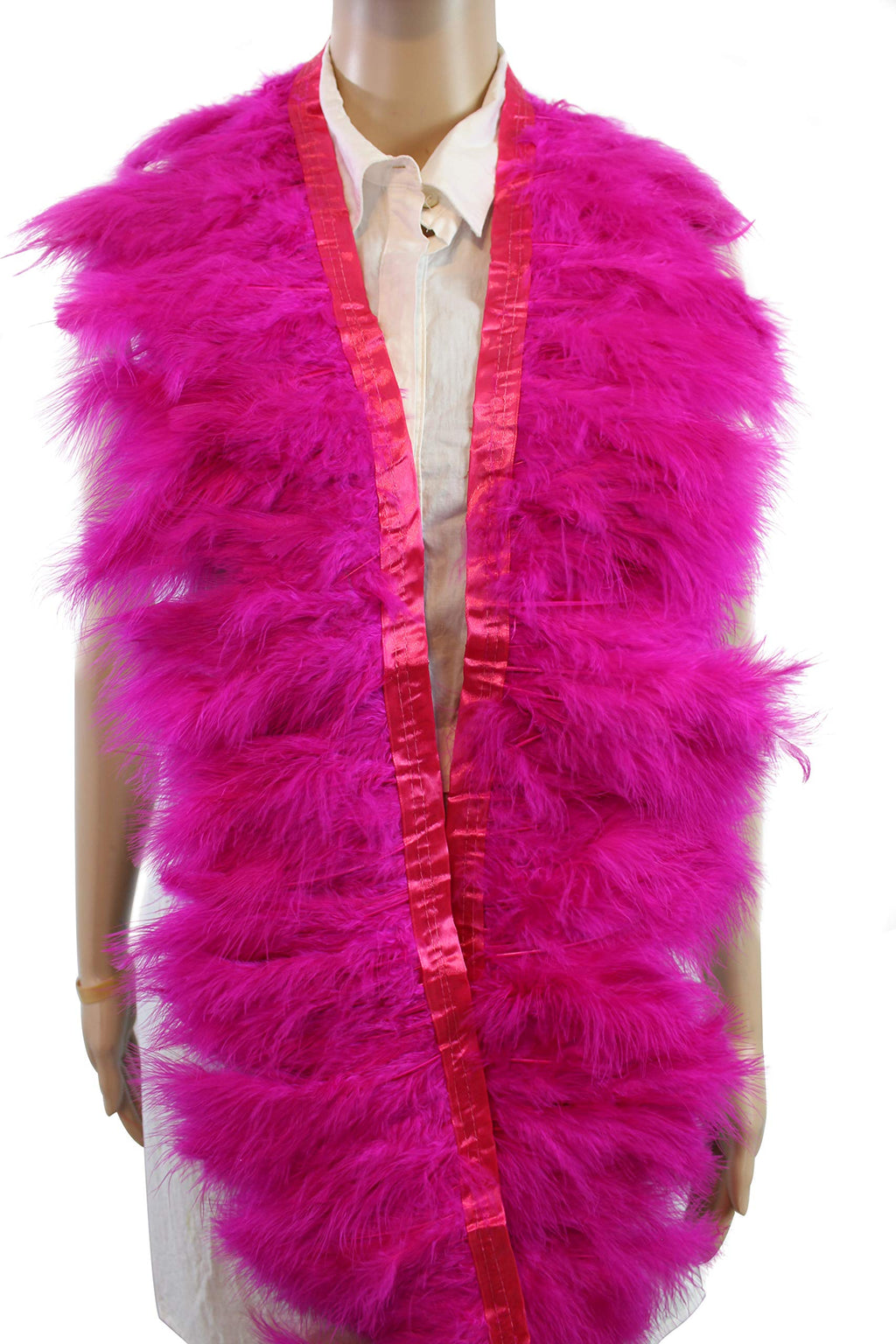 Long, 6"-7" Height Marabou Turkey Fluff Feather Fringe Trim, Garment Accessories Feather DIY Decorative - 2 Yard