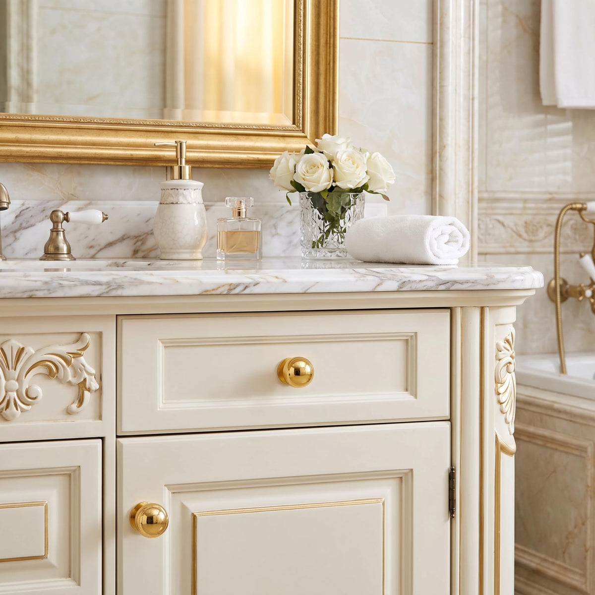 5 Pack 1 inch Unlacquered Brass Cabinet knobs, 100%-Solid-Brass knobs, Round Cabinet Pulls. Suitable for