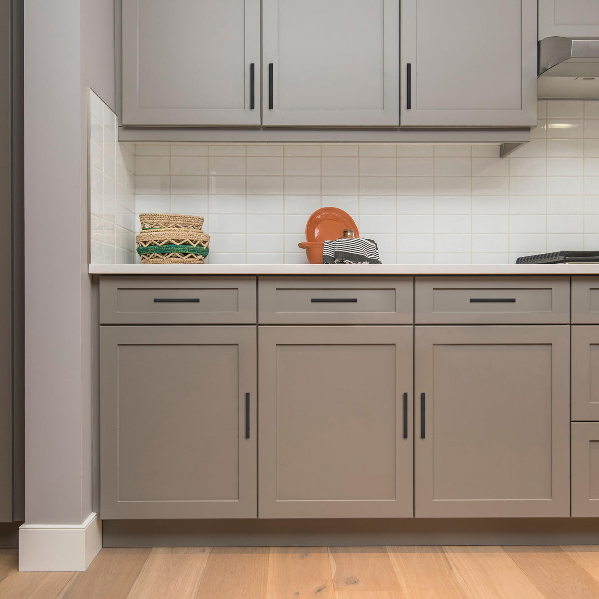 Matte Black Cabinet Handles Square Pulls 5 Inch 10 Pack