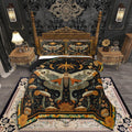 Mystical Luna Moth King Size Comforter Set, for Boho Room Decor