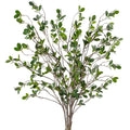 43'' 5Pcs Artificial Ficus Branches Faux Leaf Spray Green Eucalyptus Branches Artificial Greenery Stems Fake Ficus