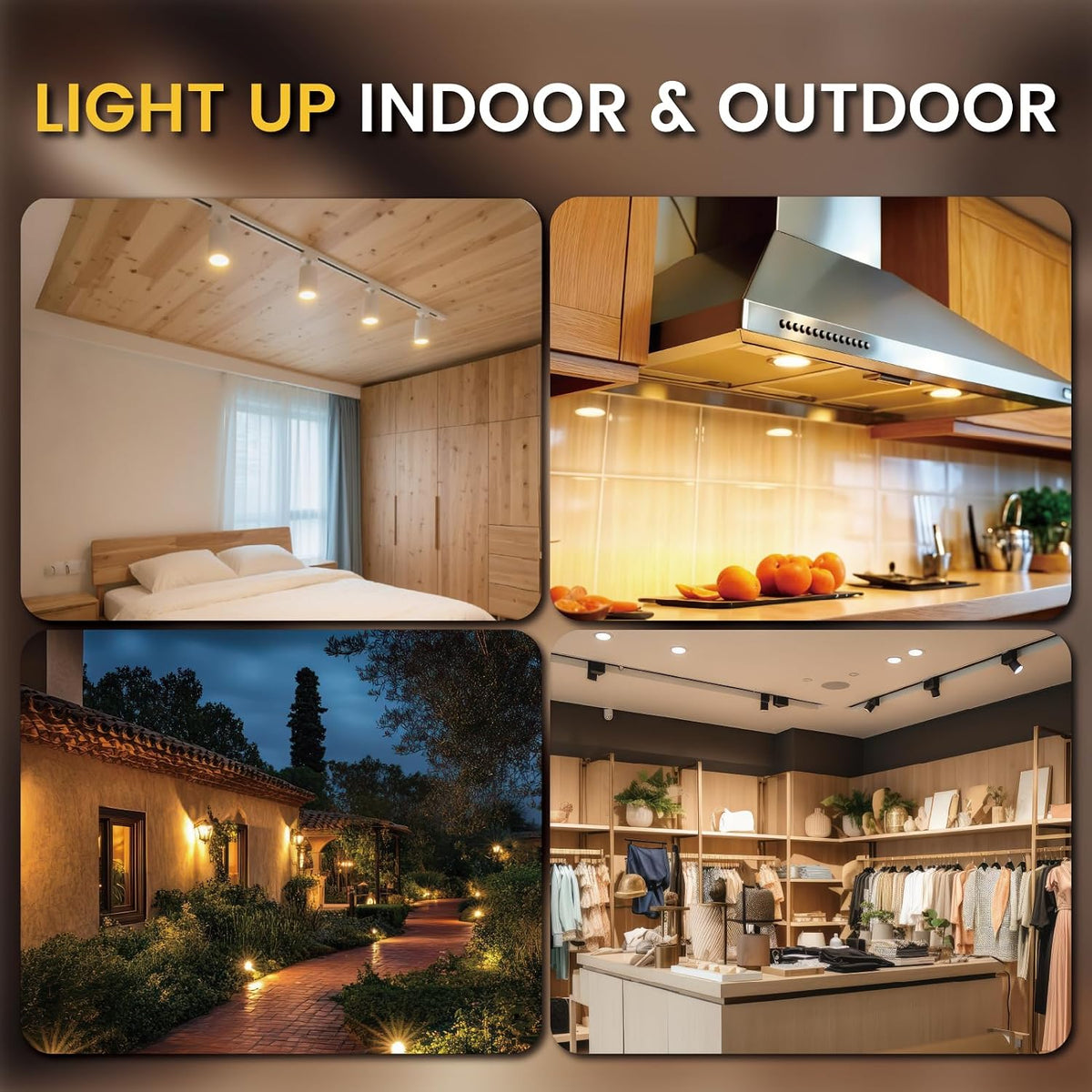 MR11 LED Bulb 3W 12V AC/DC Low Voltage Led Landscape Light Bulbs GU4 Bi-pin Non-Dimmable LED Spotlight Bulb Warm